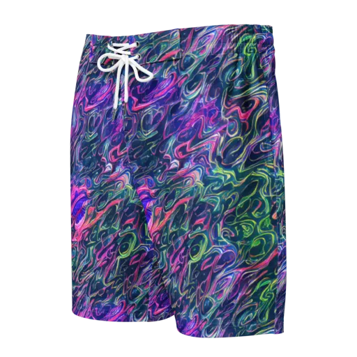 Electric Fluid on a Men's Board Shorts
