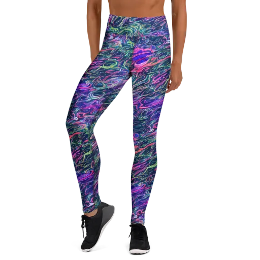 Electric Fluid on a Yoga Leggings