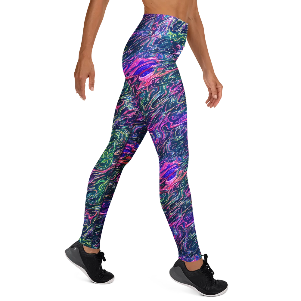 Electric Fluid on Yoga Leggings — Right