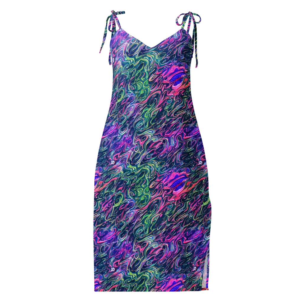 Electric Fluid on Slip Dress — Front