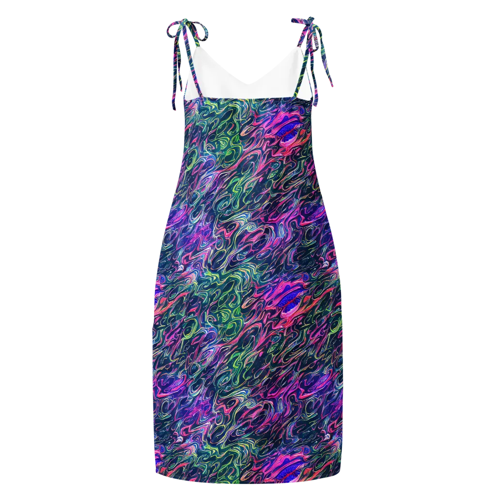Electric Fluid on Slip Dress — Back