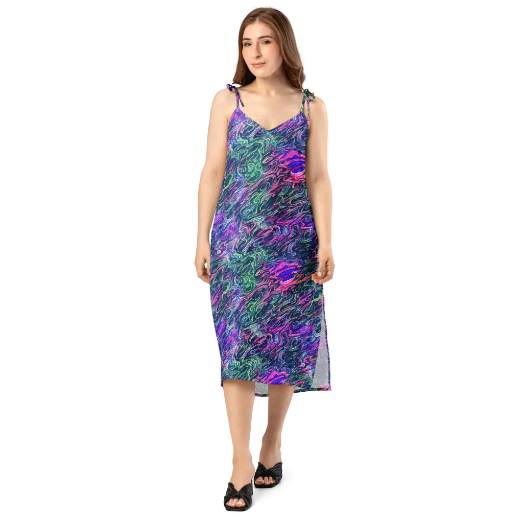 Electric Fluid on Slip Dress — Front