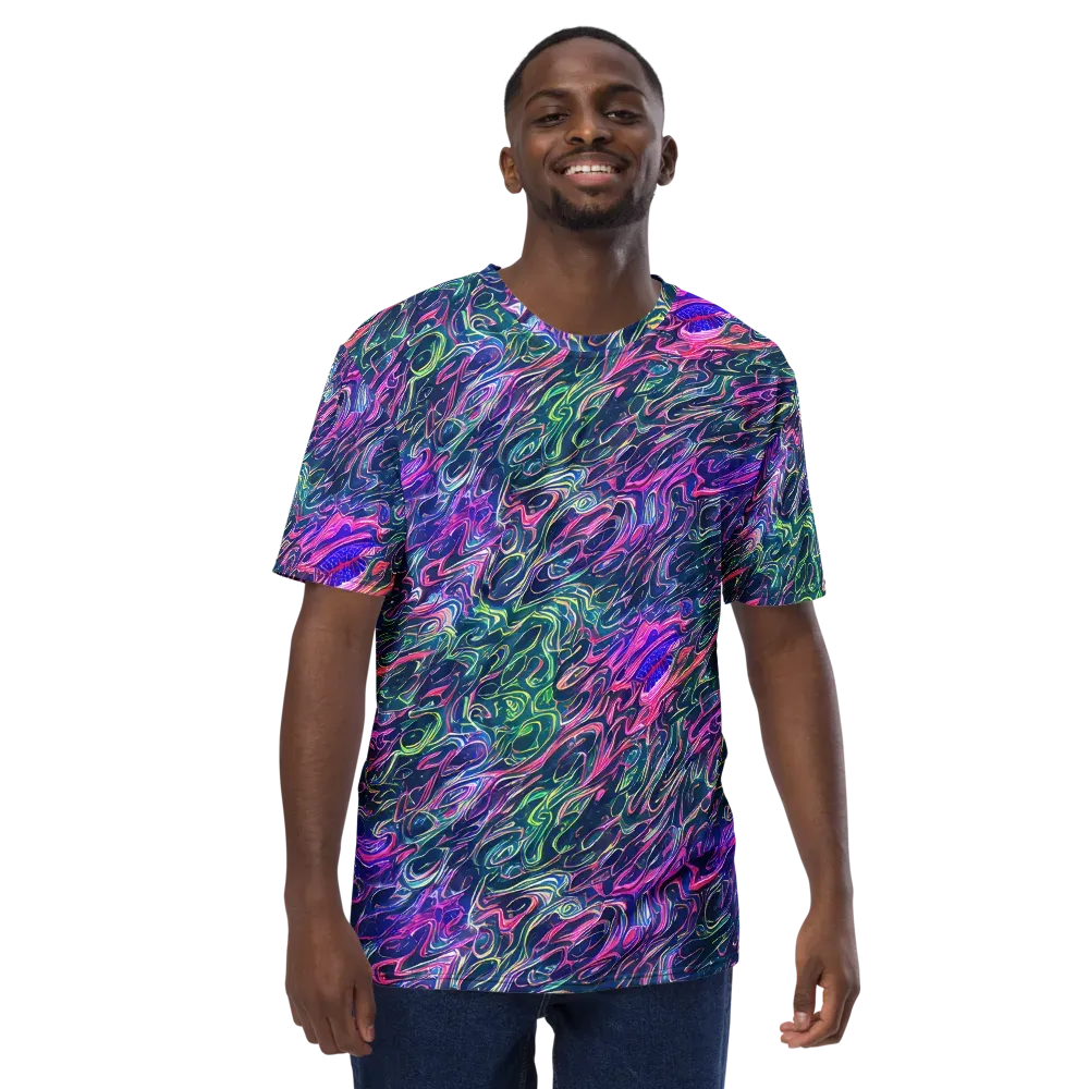 Electric Fluid on Men's Crew Neck T-Shirt — Front