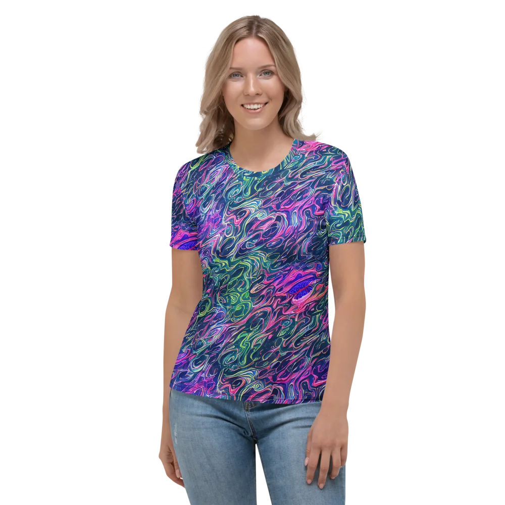 Electric Fluid on Women's Crew Neck T-Shirt — Front