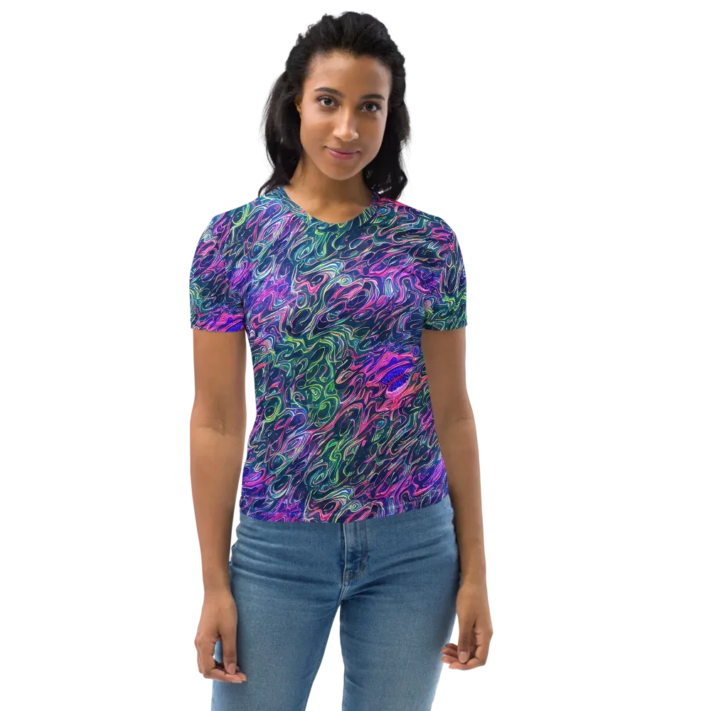 Electric Fluid on Women's Crew Neck T-Shirt — Front