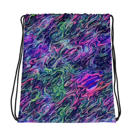 Electric Fluid on a Drawstring Bag