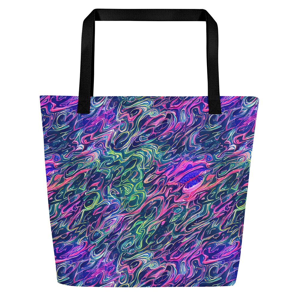 Electric Fluid on Large Tote Bag W/ Pocket — Front