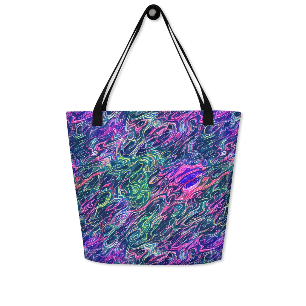 Electric Fluid on Large Tote Bag W/ Pocket — Front