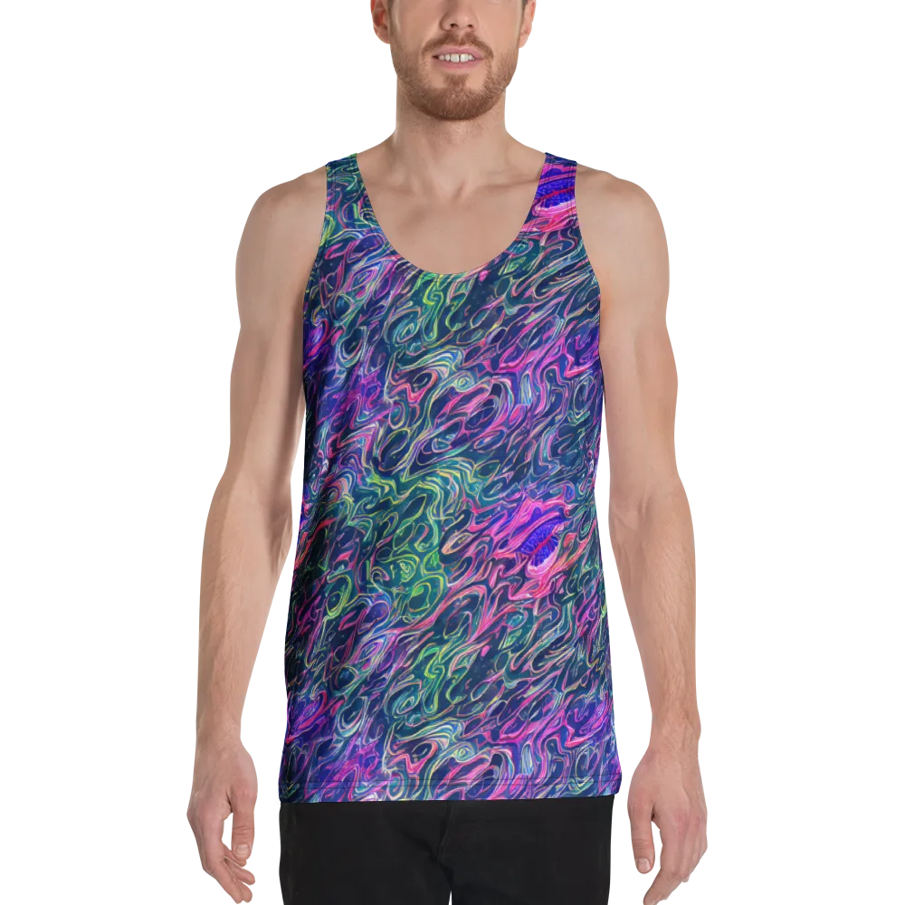 Electric Fluid on Men's Tank Top — Front