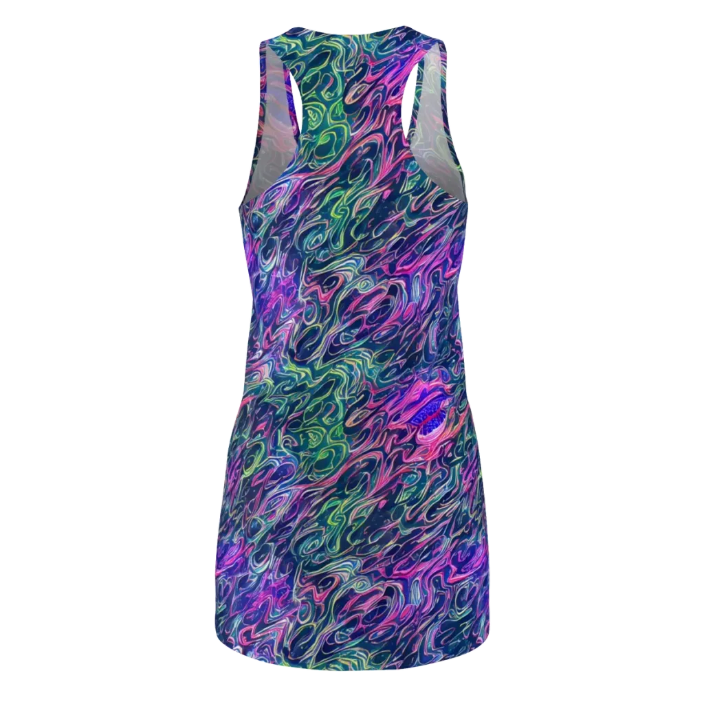 Electric Fluid on Racerback Dress — Back