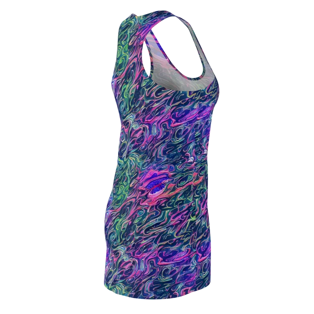 Electric Fluid on Racerback Dress — Back Side