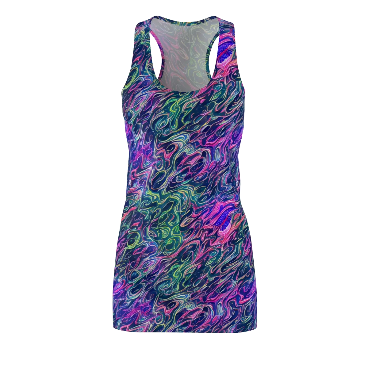 Electric Fluid on Racerback Dress — Front