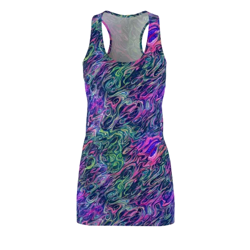 Electric Fluid on a Racerback Dress