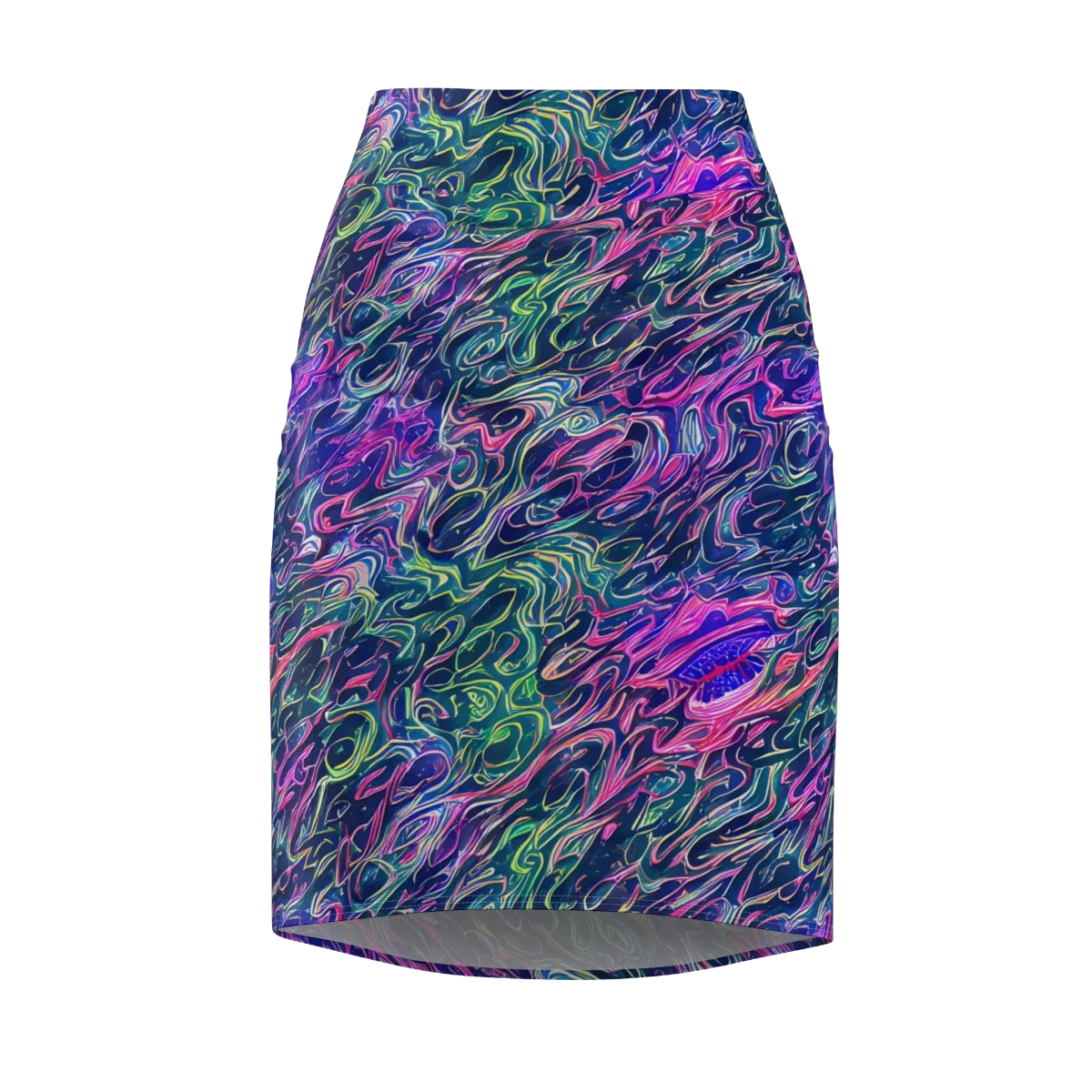 Electric Fluid on Pencil Skirt — Front