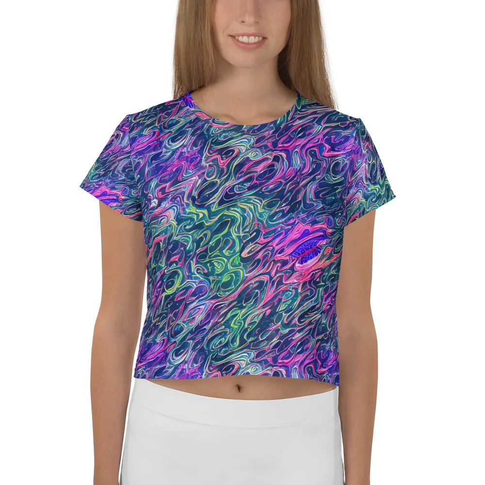 Electric Fluid on Crop Tee — Front