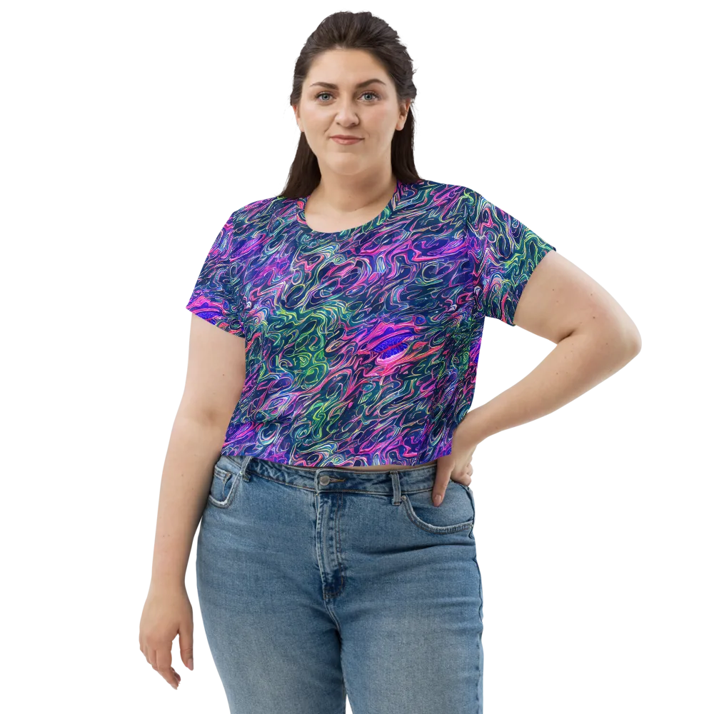 Electric Fluid on Crop Tee — Front