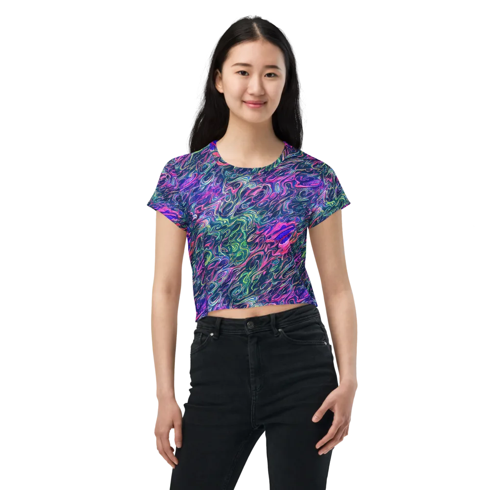 Electric Fluid on Crop Tee — Front
