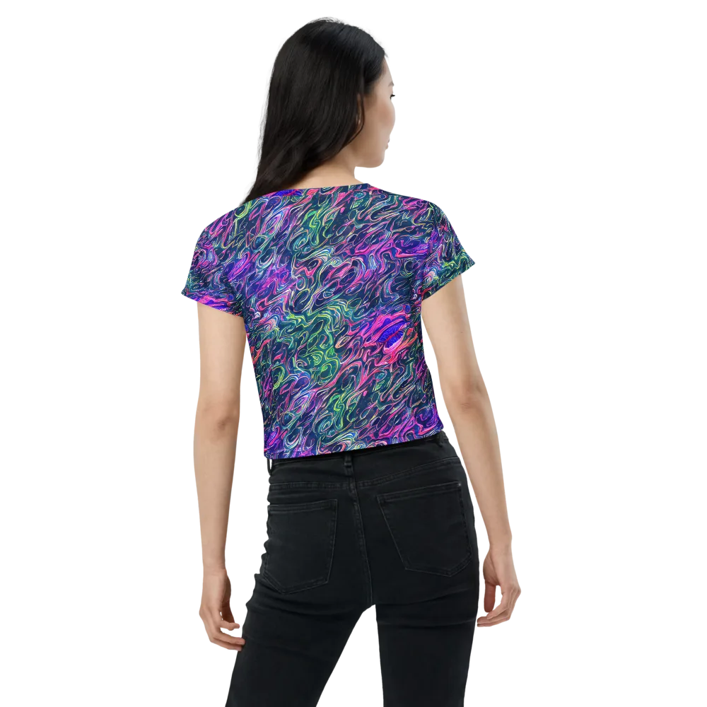 Electric Fluid on Crop Tee — Back