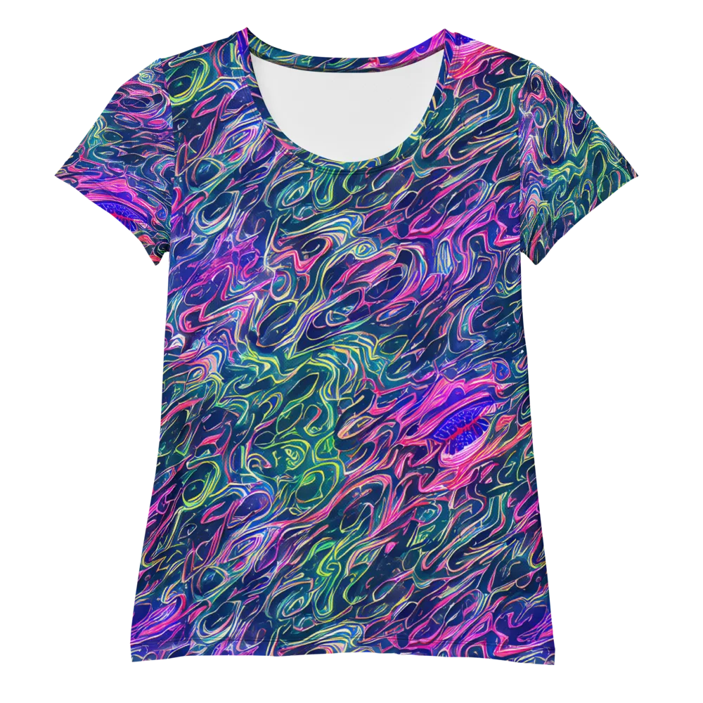 Electric Fluid on Women's Athletic T-Shirt — Front