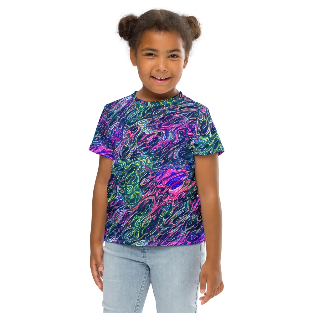Electric Fluid on Kids Crew Neck T-Shirt — Front