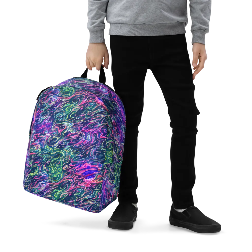 Electric Fluid on Minimalist Backpack — Zoomed-in
