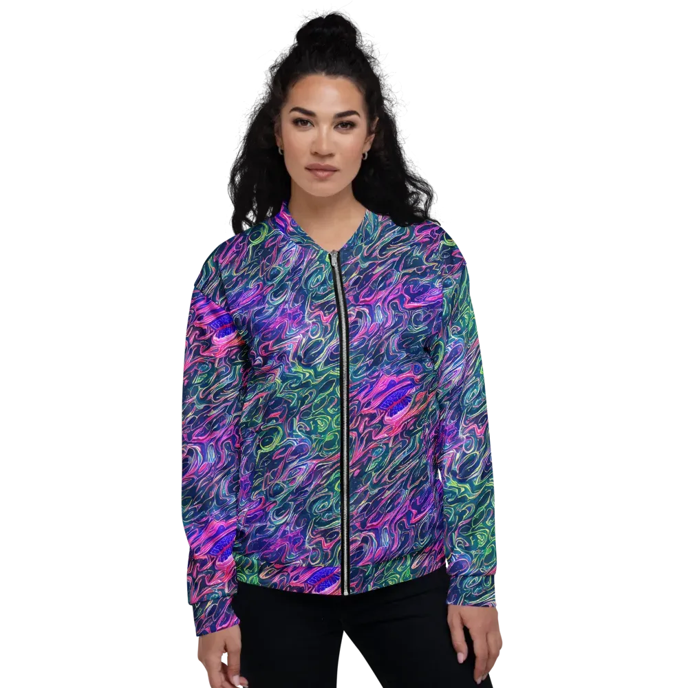 Electric Fluid on Bomber Jacket — Front