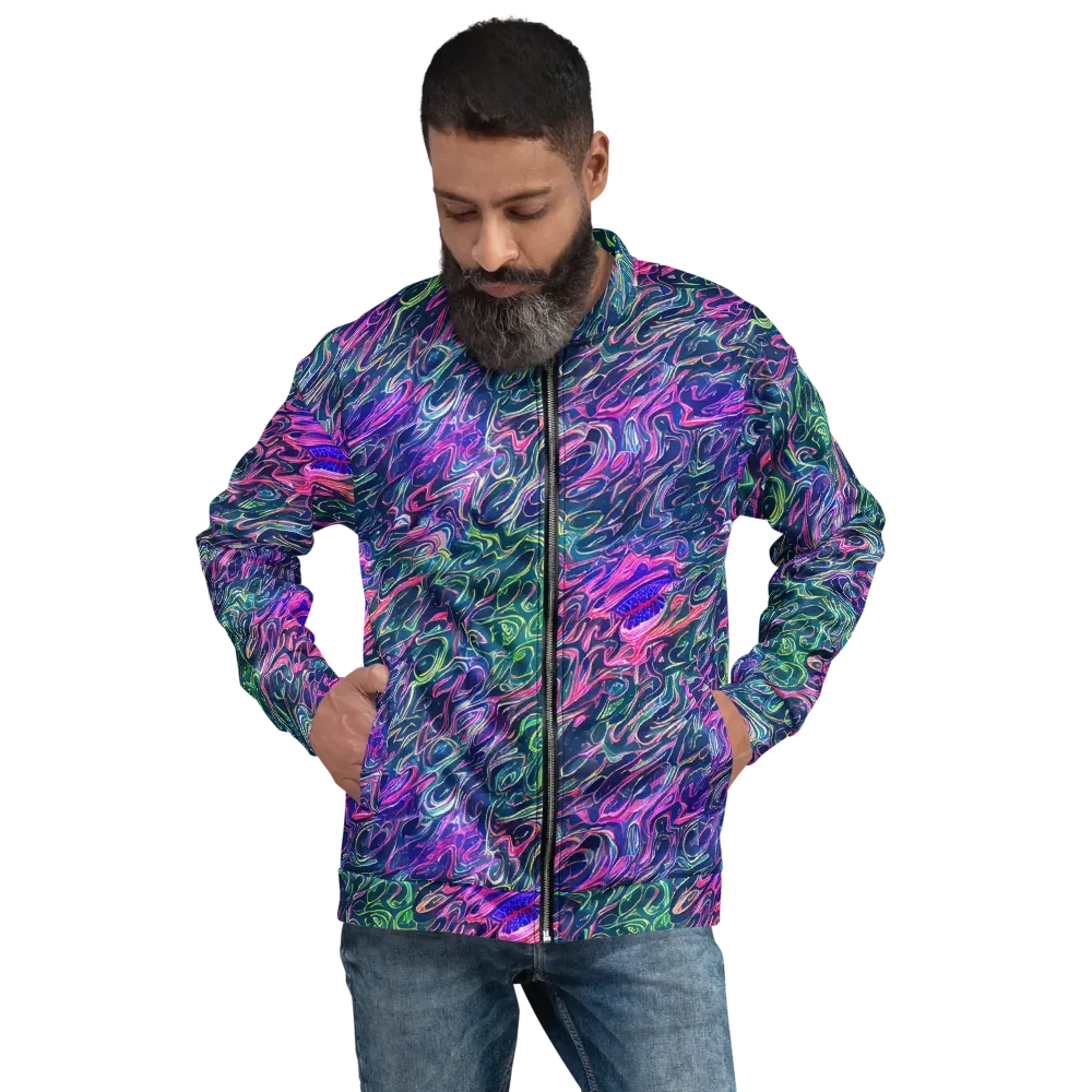 Electric Fluid on Bomber Jacket — Front
