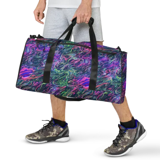 Electric Fluid on a Duffle Bag