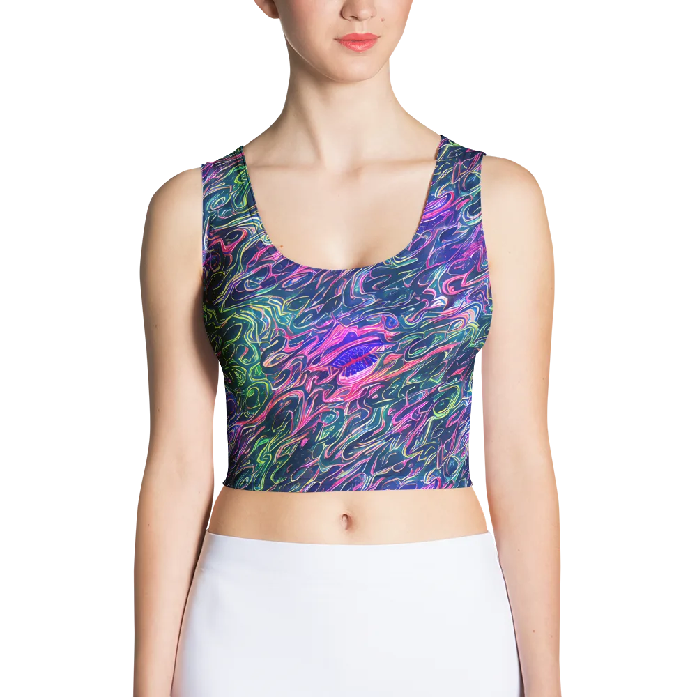 Electric Fluid on Crop Top — Front