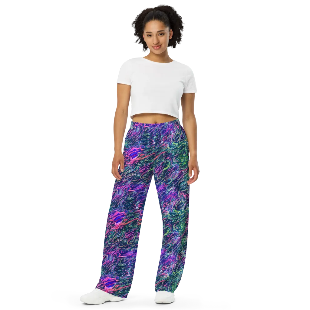 Electric Fluid on Wide-Leg Pants — Front