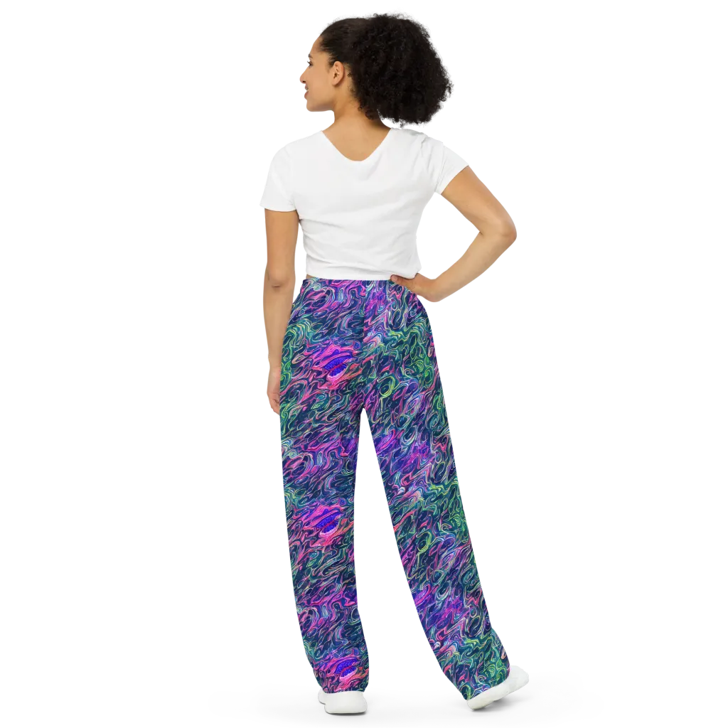 Electric Fluid on Wide-Leg Pants — Back