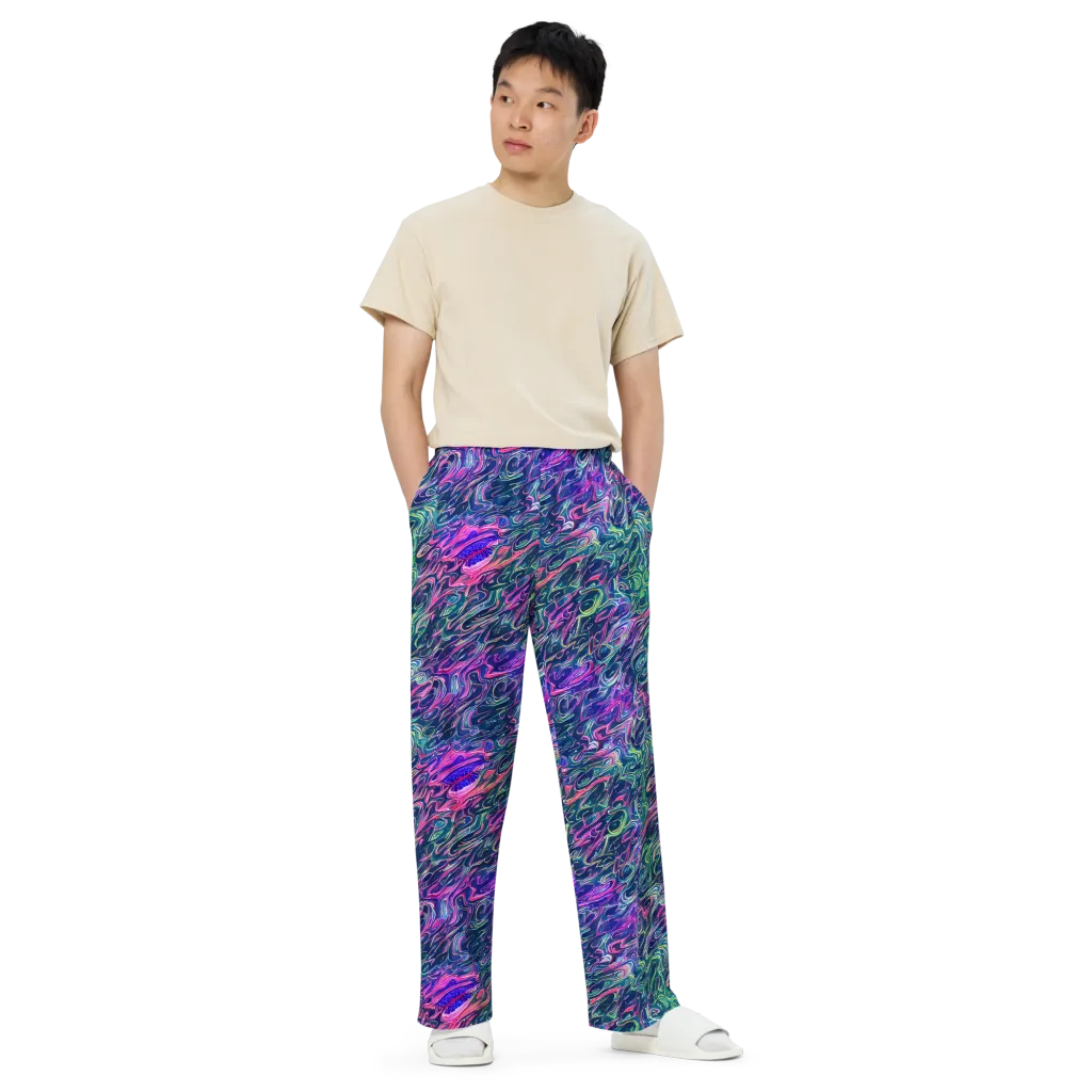 Electric Fluid on Wide-Leg Pants — Front
