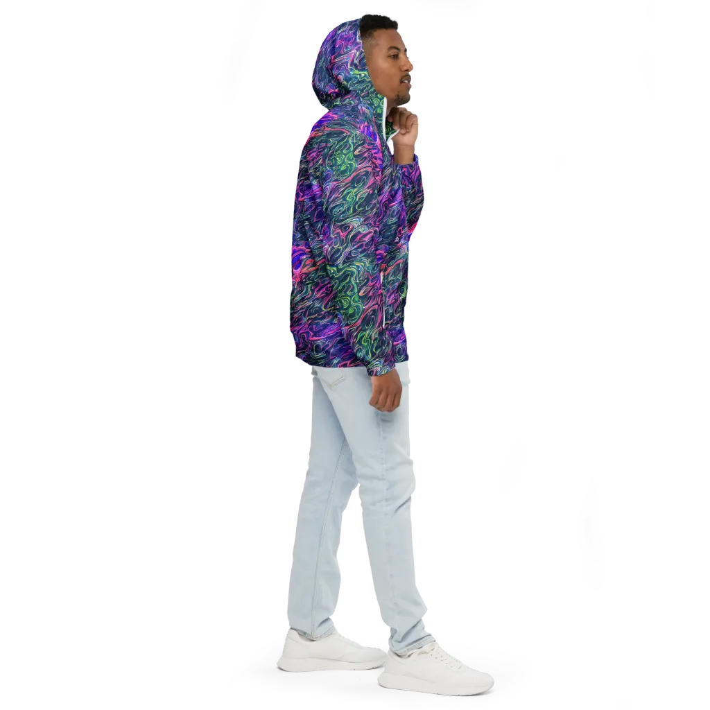 Electric Fluid on Men's Windbreaker — Right