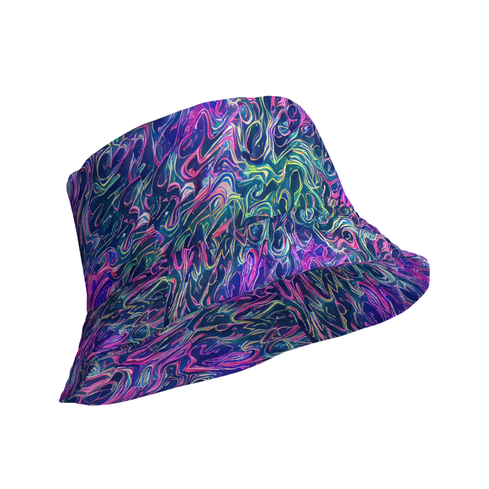 Electric Fluid on Reversible Bucket Hat — Product details Outside