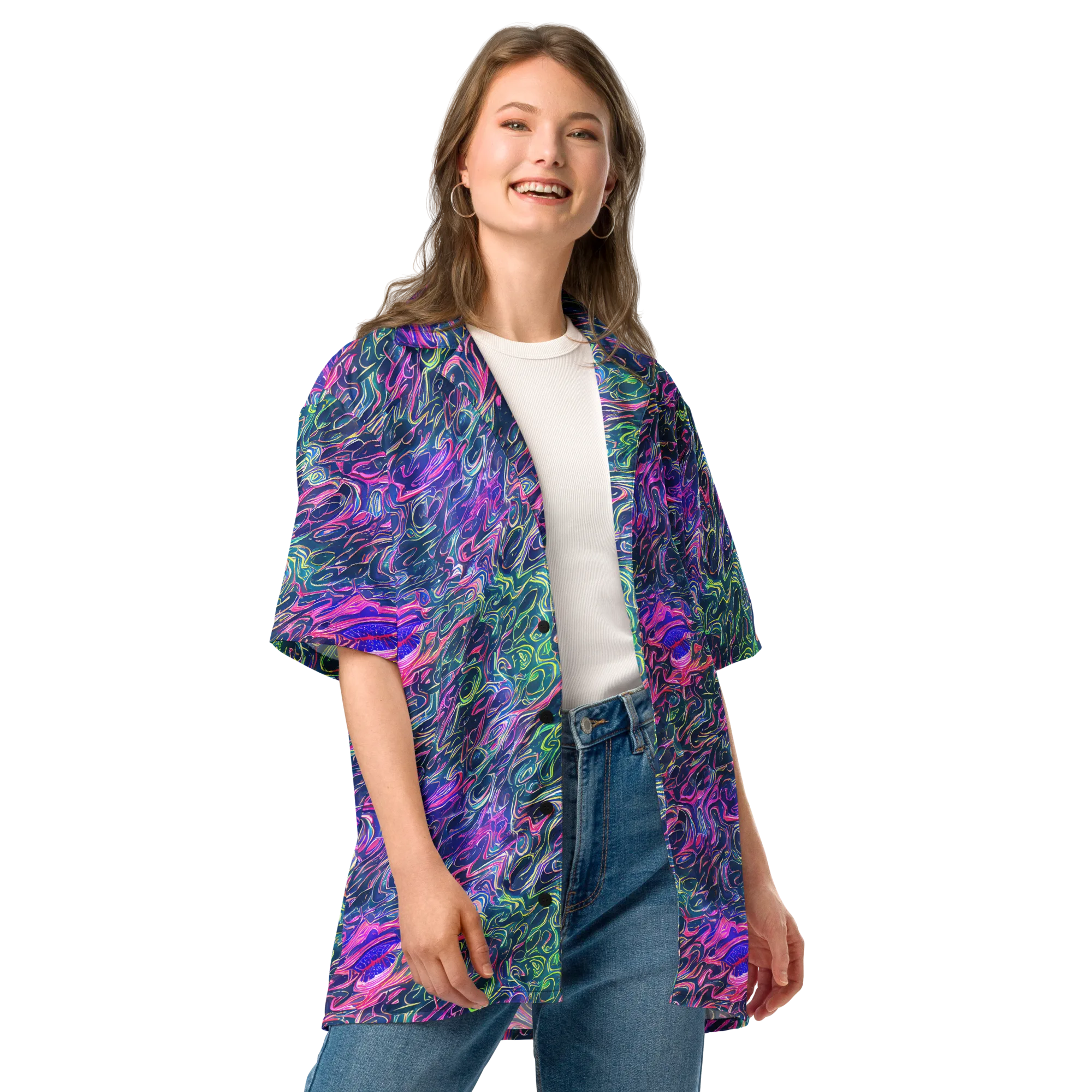 Electric Fluid on Button Shirt — Front
