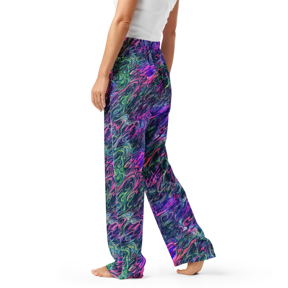 Electric Fluid on Women's Pajama Pants — Left