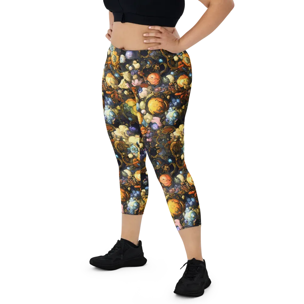 Baroque Blossom on Capri Leggings — Front