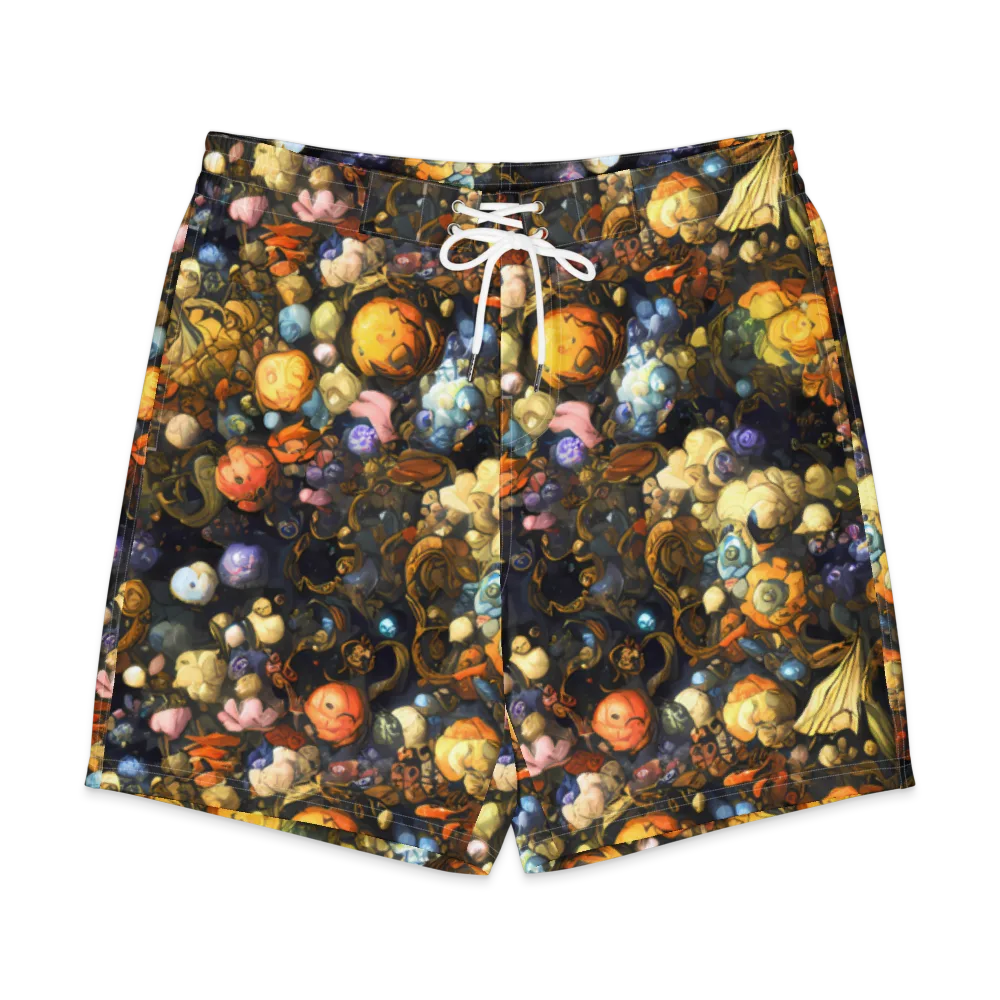 Baroque Blossom on Men's Board Shorts — Front