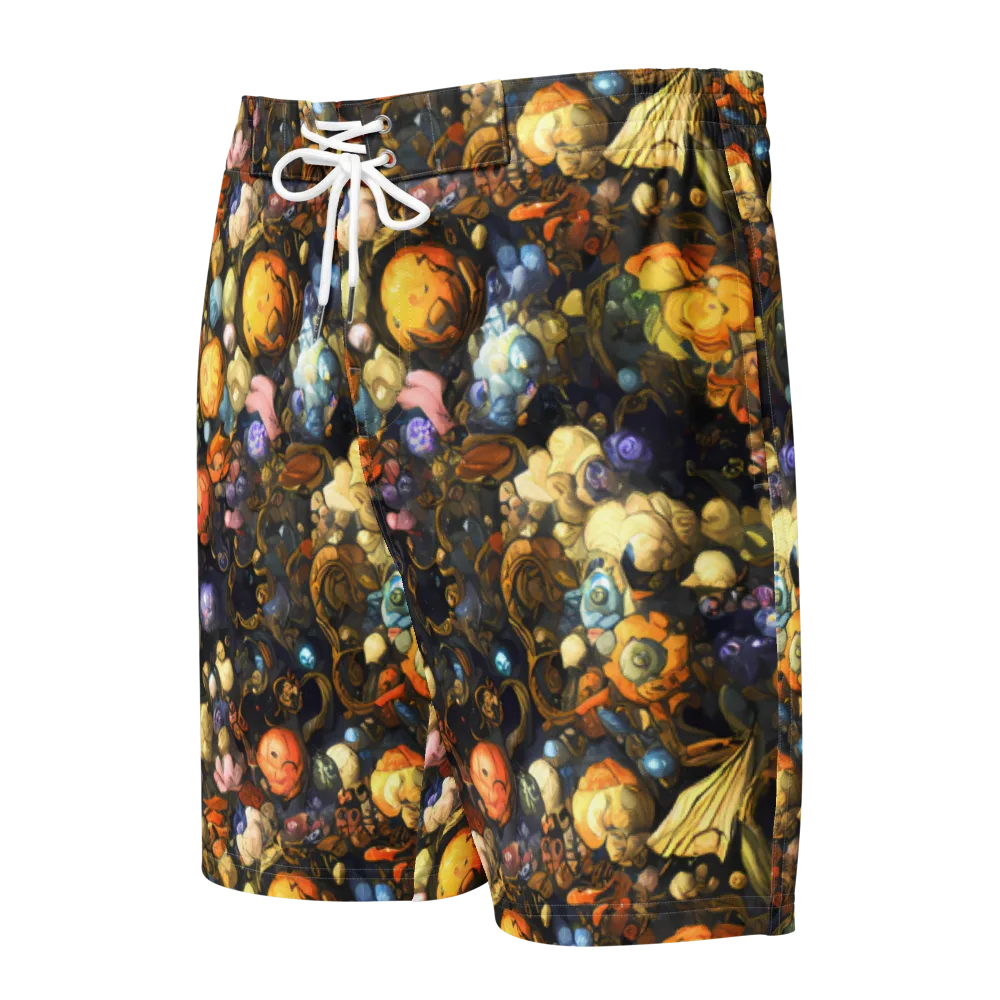 Baroque Blossom on Men's Board Shorts — Front
