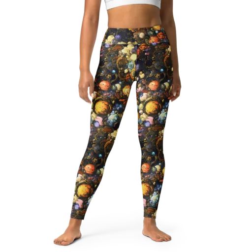 Baroque Blossom on a Yoga Leggings