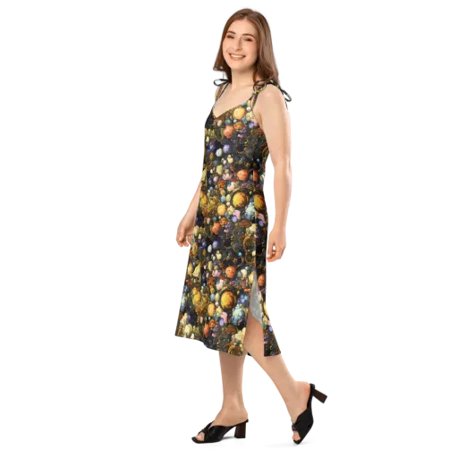Baroque Blossom on a Slip Dress