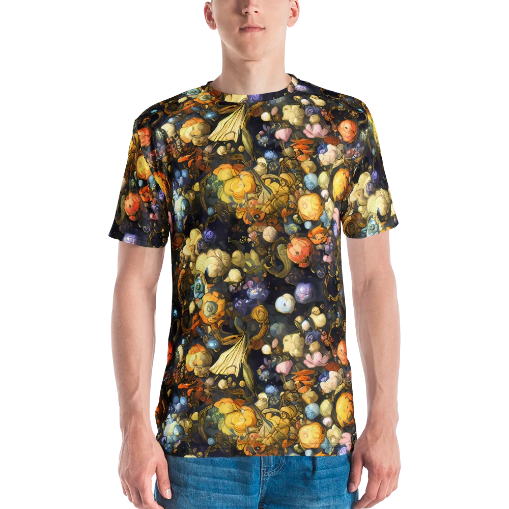 Baroque Blossom on Men's Crew Neck T-Shirt — Front
