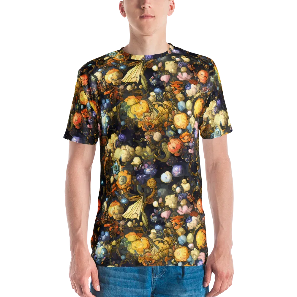 Baroque Blossom on Men's Crew Neck T-Shirt — Front