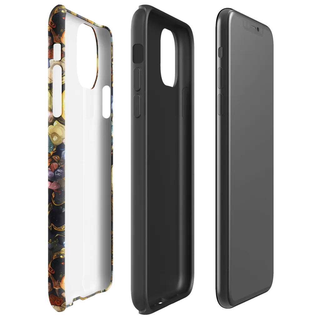 Baroque Blossom on Tough Case for iPhone® — Right
