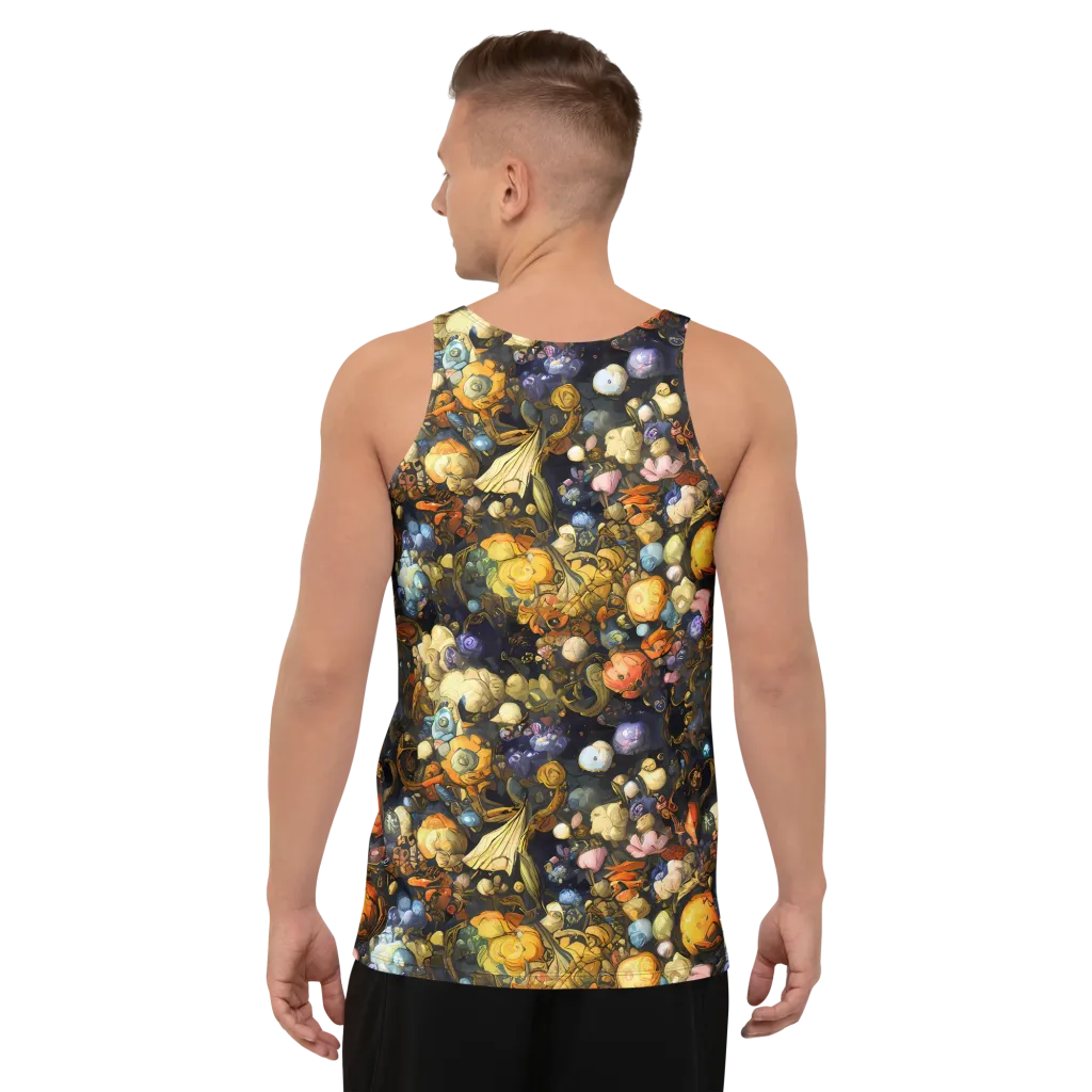 Baroque Blossom on Men's Tank Top — Back