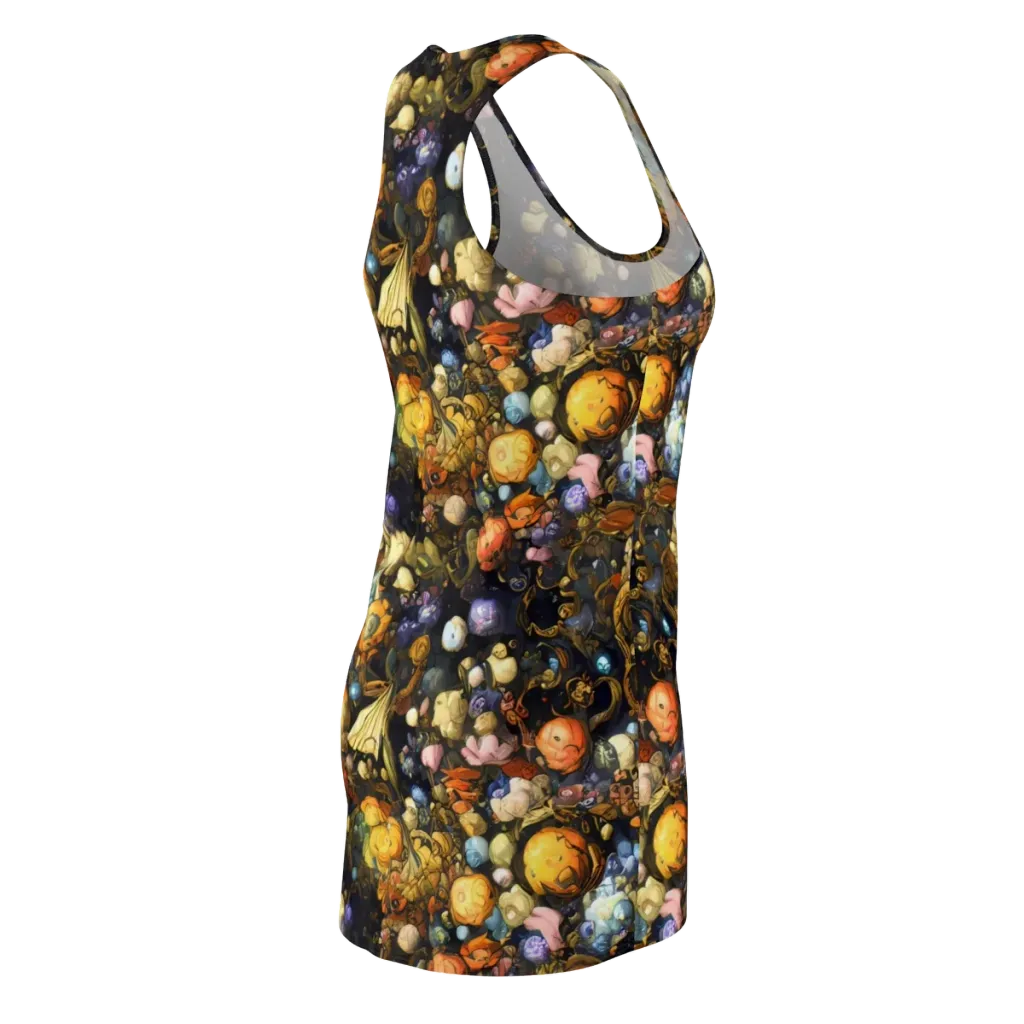 Baroque Blossom on Racerback Dress — Back Side