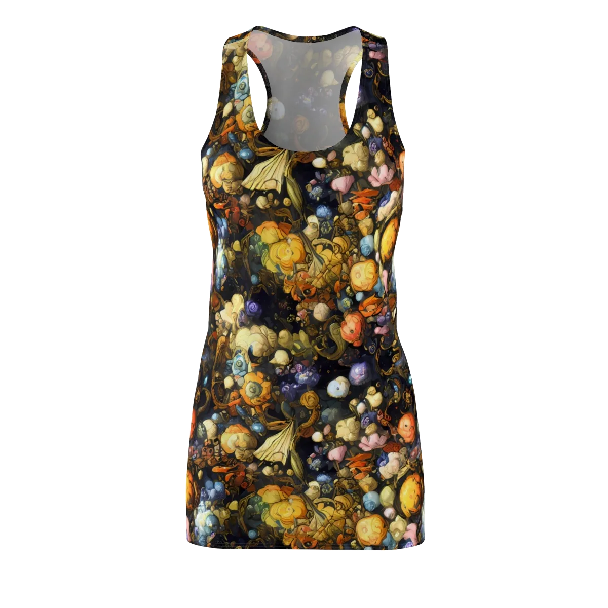 Baroque Blossom on Racerback Dress — Front
