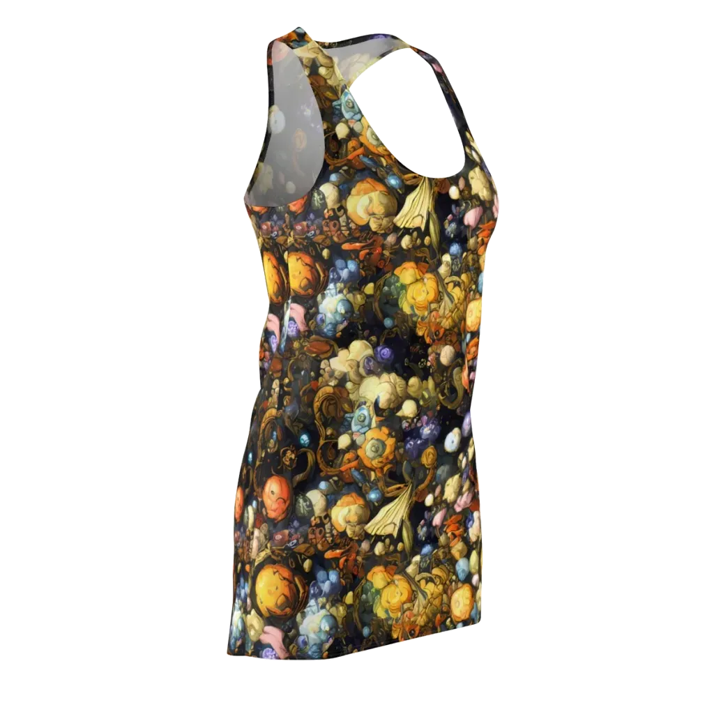 Baroque Blossom on Racerback Dress — Front Side