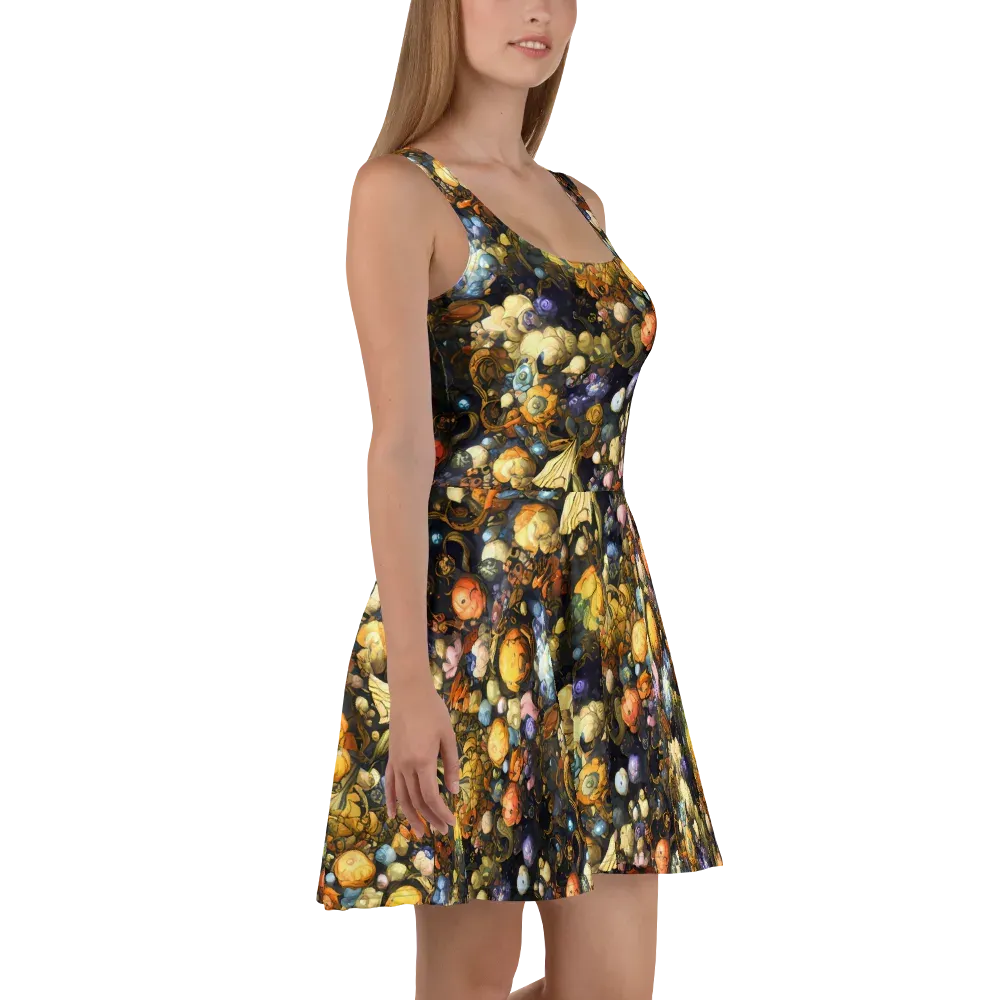 Baroque Blossom on Skater Dress — Right