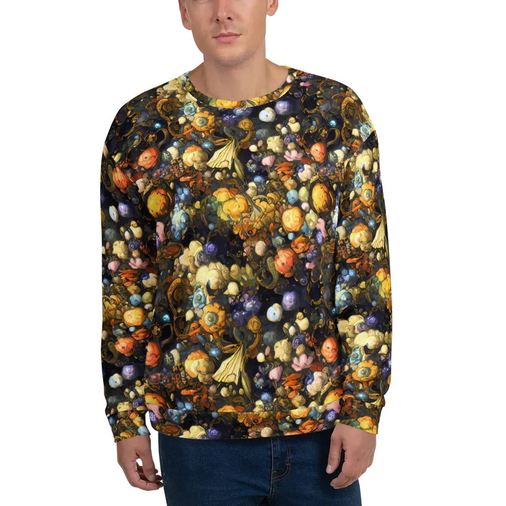 Baroque Blossom on Sweatshirt — Front